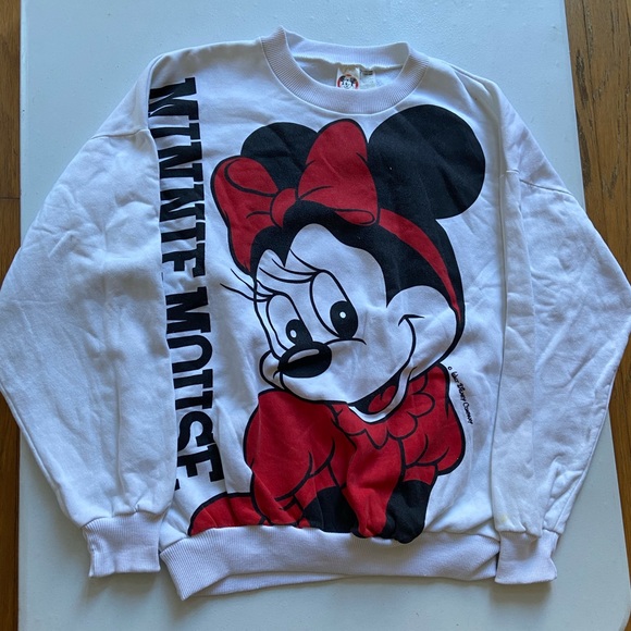 Disney Other - VINTAGE DISNEY MINNIE MOUSE SWEATER SIZE LARGE GOOD CONDITION MINOR FLAWS SHOWN